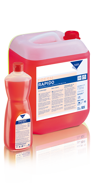 Kleen Rapido 1L / 10L lepki środek do gruntowego czyszczenia powierzchni odpornych na mocne kwasy